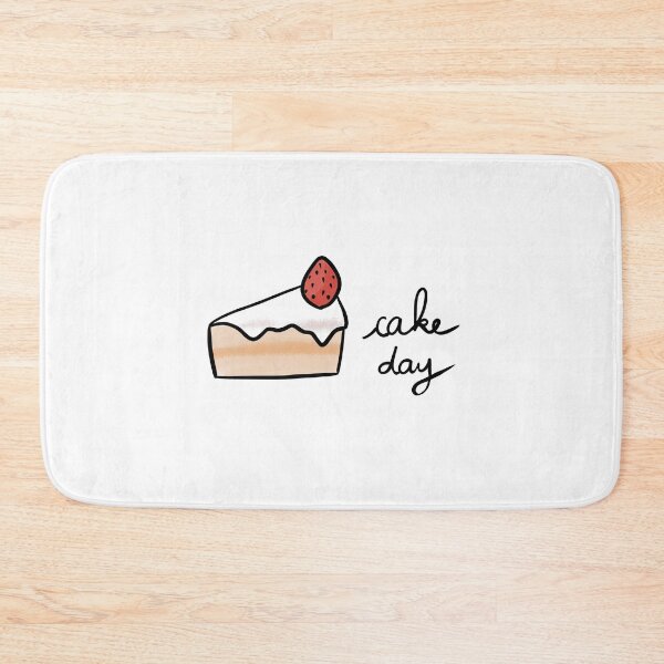 Item preview, Cake Day Cute Coffee Dates Cute Cake Lovers Gift Strawberry Cake Shortcake Yummy Pastry Delicious Cake Foodie Gift Let Them Eat Cake with a Cup of Coffee Delicious Yummy Frosting for High Tea Cute designed and sold by Nathalie Aynié.