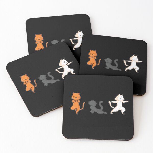 Item preview, Cats and yoga fans designed and sold by katastrophal.