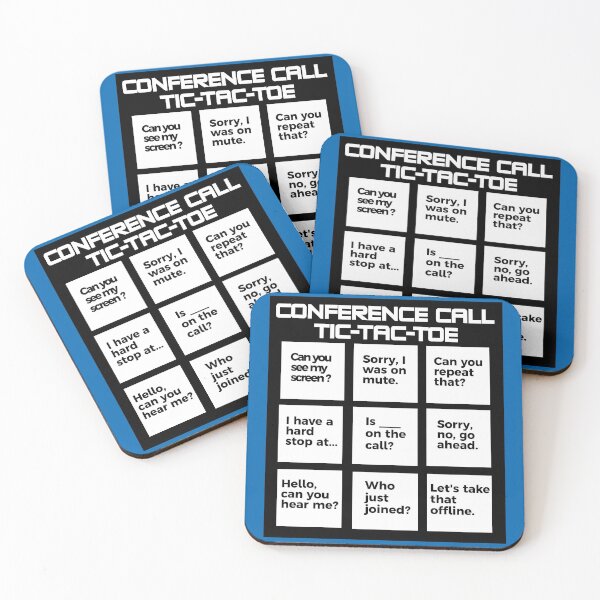 Item preview, Conference Call Tic-Tac-Toe designed and sold by itswithaness.