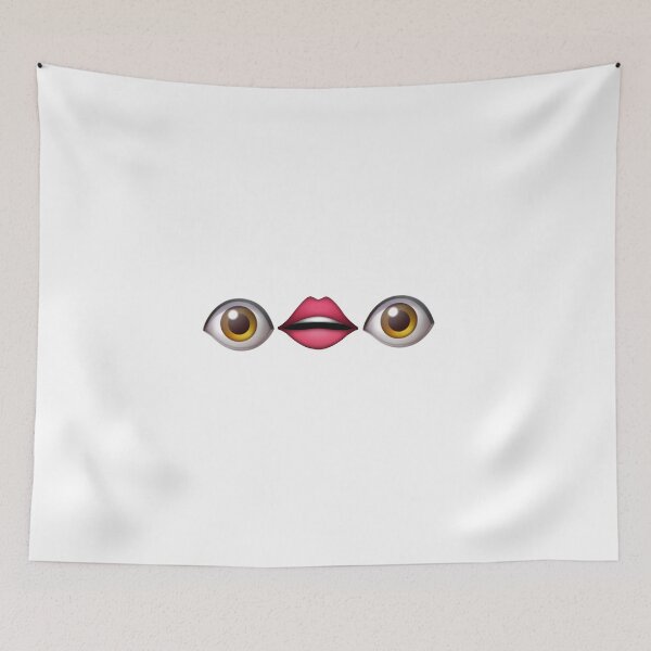 Item preview, Eyes and lips emojis: tiktok comments designed and sold by Sara-tonin.