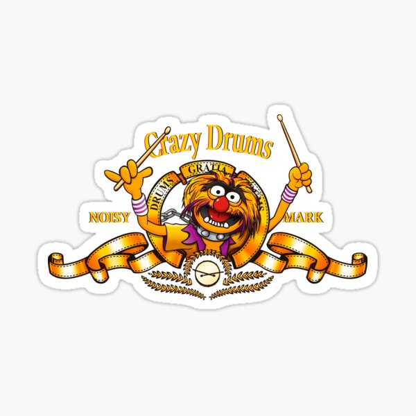 Crazy Drums Sticker