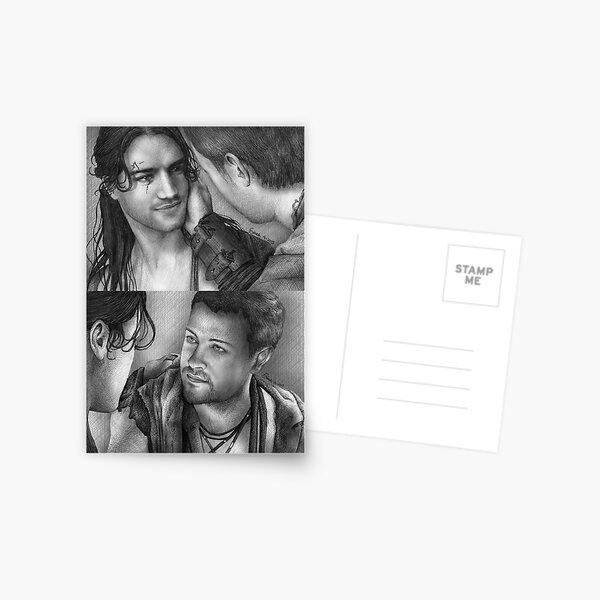 Erster Kuss von Nagron (Spartacus) Postkarte