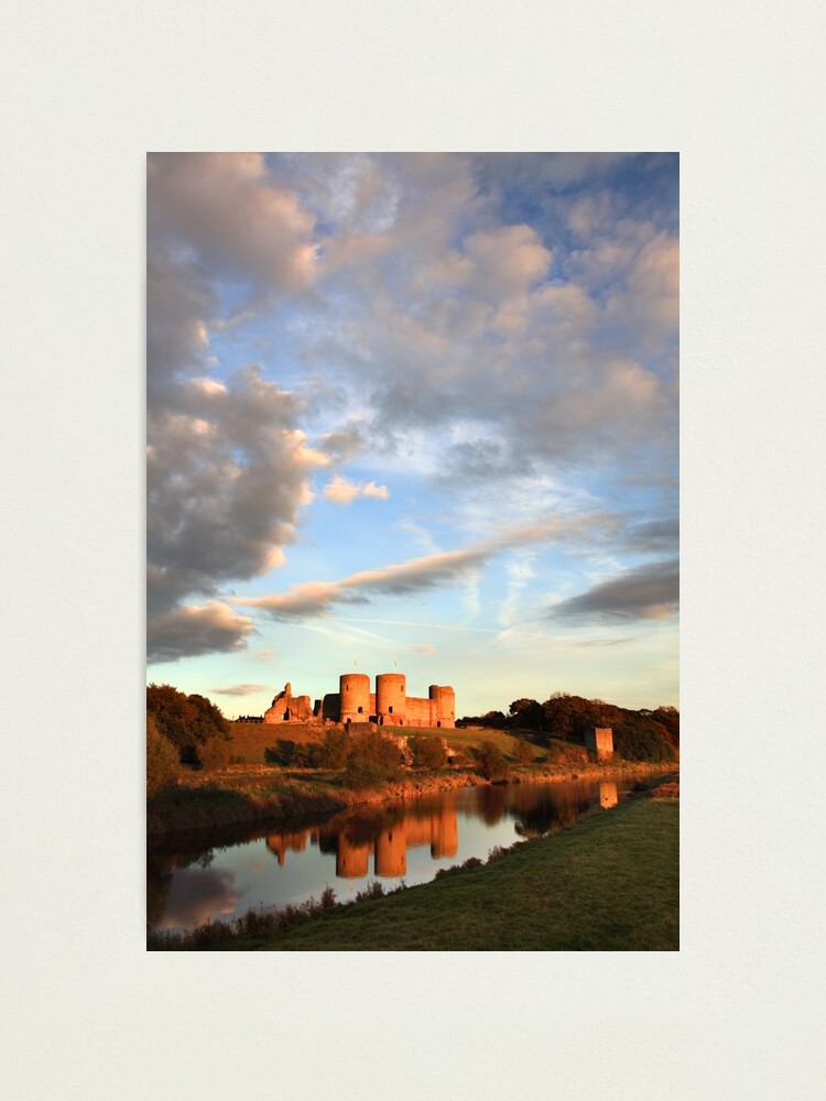 Alternate view of Clouds Over Rhuddlan Castle Photographic Print