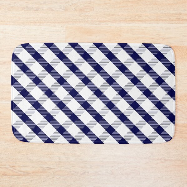 Item preview, Navy Gingham Diagonal designed and sold by eddyscanyon.