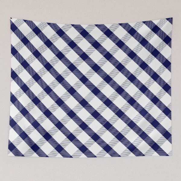 Item preview, Navy Gingham Diagonal designed and sold by eddyscanyon.