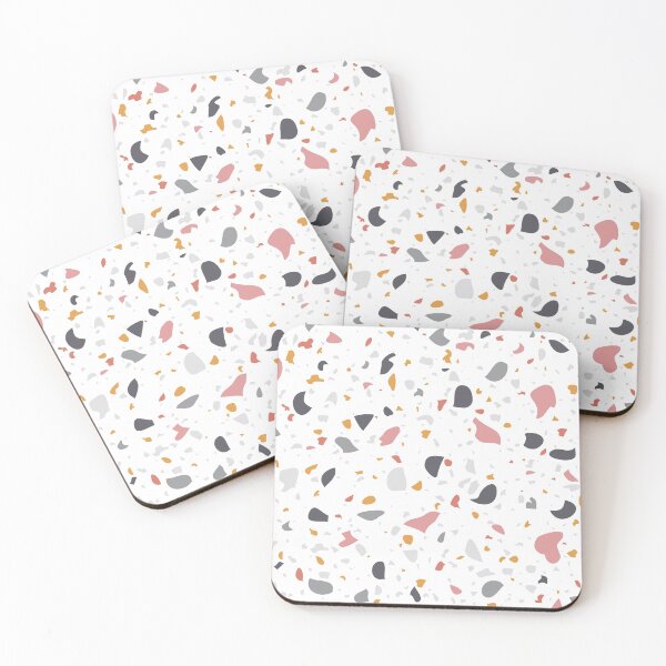 Item preview, Terrazzo Pattern Design with Gold & Pink Details  designed and sold by AgataCreate.
