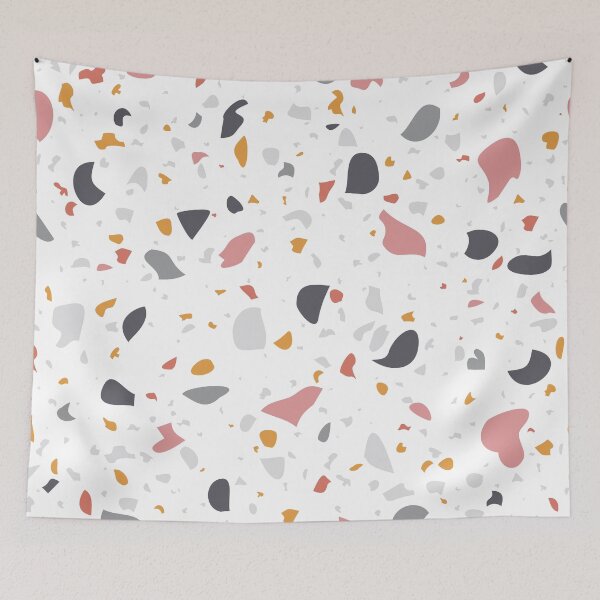 Item preview, Terrazzo Pattern Design with Gold & Pink Details  designed and sold by AgataCreate.
