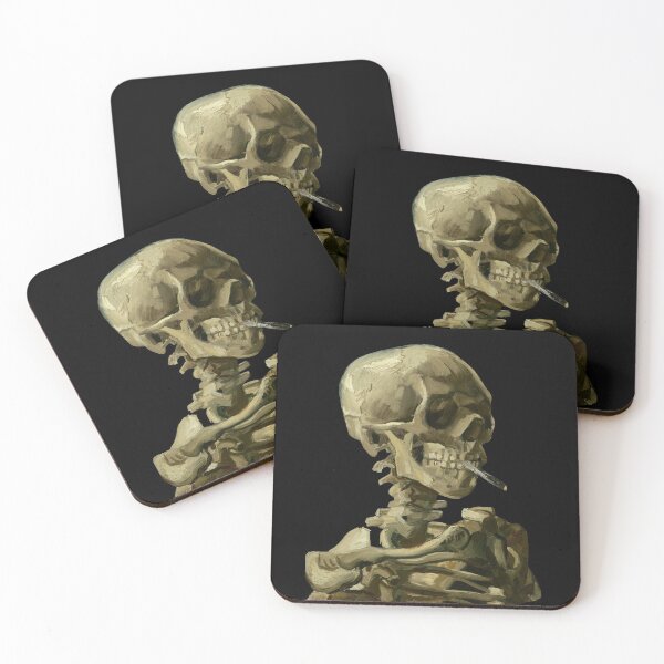 Artikelvorschau, Van Gogh - Schädel eines Skeletts mit brennender Zigarette entworfen und verkauft von isstgeschichte.