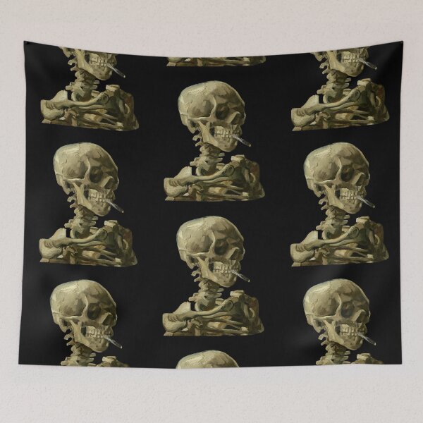 Artikelvorschau, Van Gogh - Schädel eines Skeletts mit brennender Zigarette entworfen und verkauft von isstgeschichte.