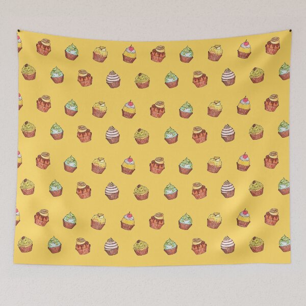 Item preview, Cupcakes_yellow designed and sold by kobaco.