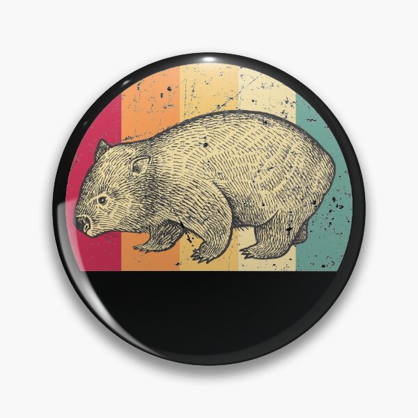 Item preview, Wombat retro designed and sold by ninarts.