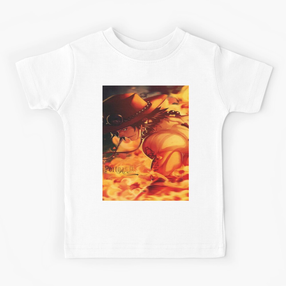 Portgas D Ace Rip Kids T Shirt By Jstorepro Redbubble