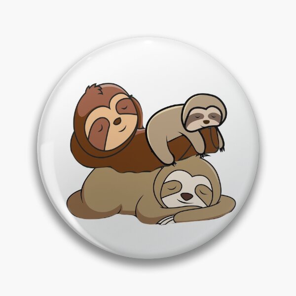 Item preview, Cute Sleeping Lazy Sloth Stacked designed and sold by gigipl7.