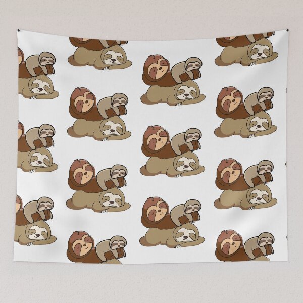 Item preview, Cute Sleeping Lazy Sloth Stacked designed and sold by gigipl7.