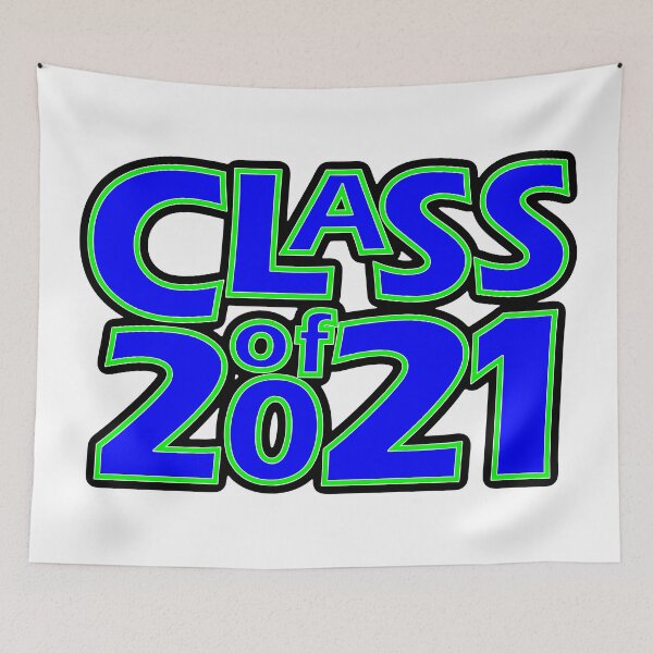 Item preview, Grad Class of 2021 Blue with a Bright Green Border designed and sold by gkillerb.