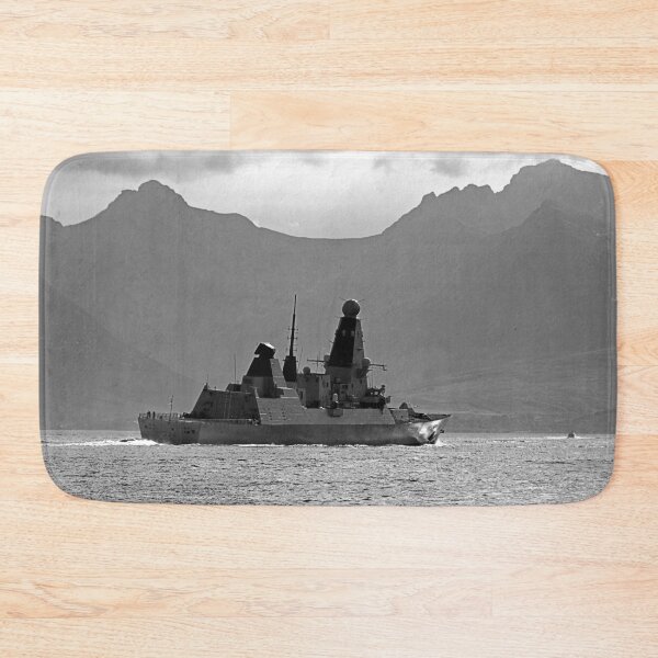 Isle of Arran Scotland and HMS Diamond Bath Mat