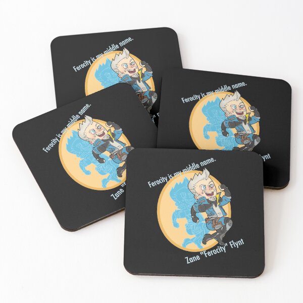 Zane "Ferocity" Flynt Coasters (Set of 4)