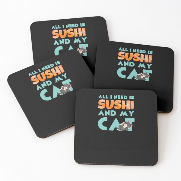 Item preview, All I Need is Sushi and my Cat designed and sold by ArticaDesign.