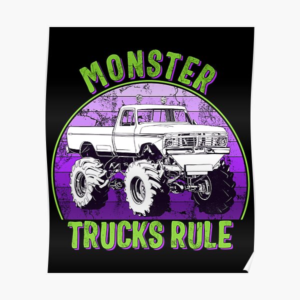 monster truck rc posters  redbubble