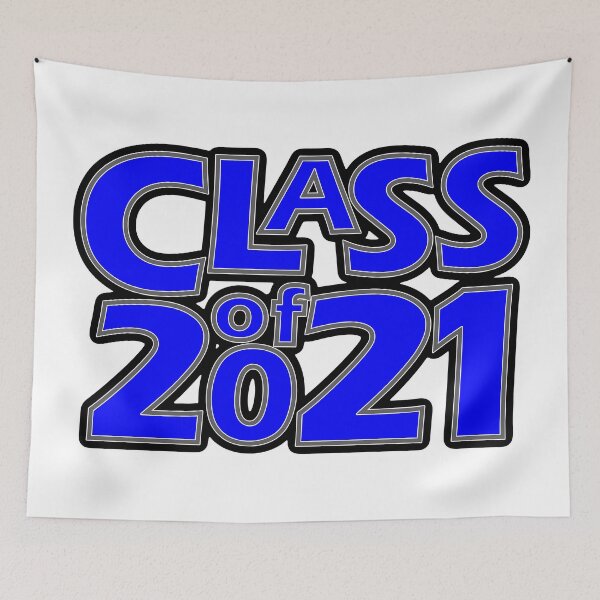 Item preview, Grad Class of 2021 Blue with a Grey Border designed and sold by gkillerb.