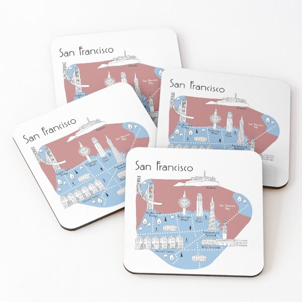 Item preview, San Francisco Map - Original designed and sold by aMano-mapping.