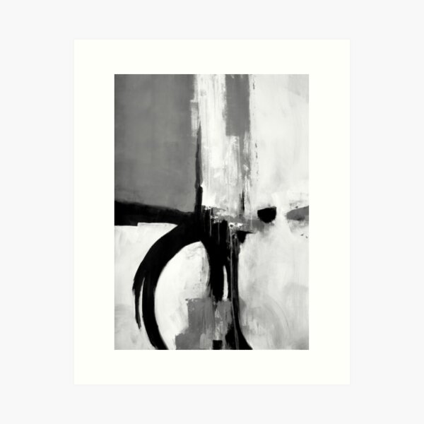 Item preview, Black white grey abstract  designed and sold by ElaSzczepaniak.