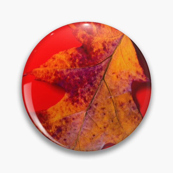Item preview, Autumn Oak Leaf on Red designed and sold by FOLK ART FUSION by heidiannemorris.