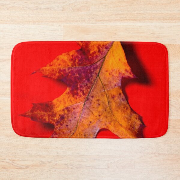 Item preview, Autumn Oak Leaf on Red designed and sold by FOLK ART FUSION by heidiannemorris.
