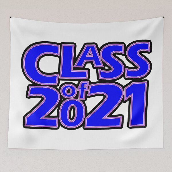 Item preview, Grad Class of 2021 Blue with a Light Purple Border designed and sold by gkillerb.