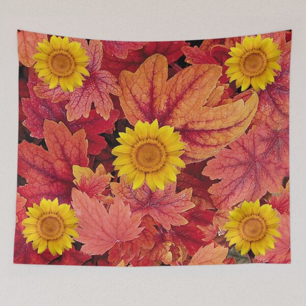 Item preview, SUNFLOWERS &  DECORATIVE GARDEN LEAVES PATTERNS designed and sold by sharlesart.