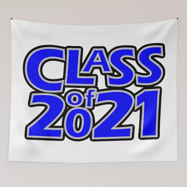 Item preview, Grad Class of 2021 Blue with a Silver Border designed and sold by gkillerb.
