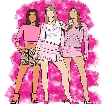 Cartoon stylezed illustration of Regina George from Mean Girls