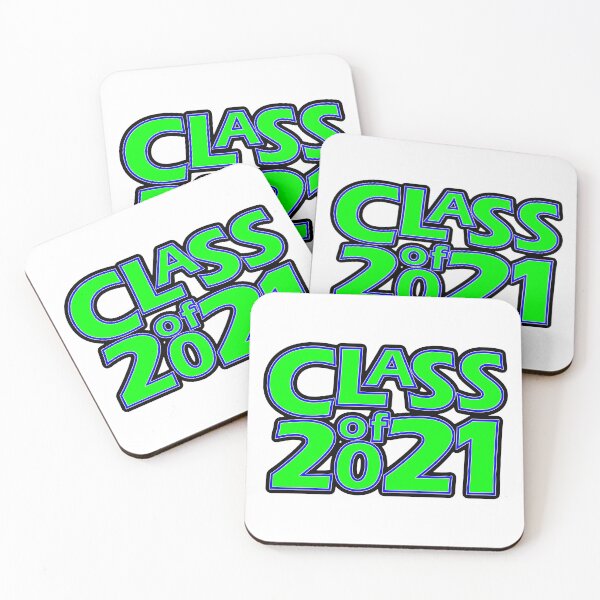 Item preview, Grad Class of 2021 Bright Green with a Blue Border designed and sold by gkillerb.