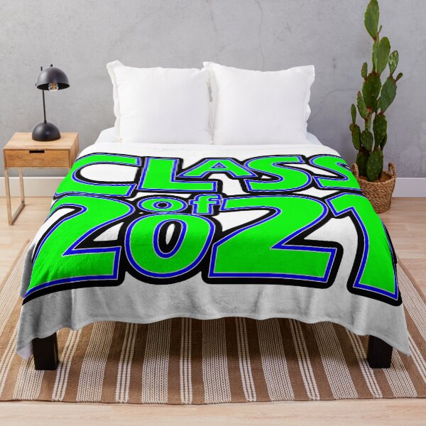 Item preview, Grad Class of 2021 Bright Green with a Blue Border designed and sold by gkillerb.