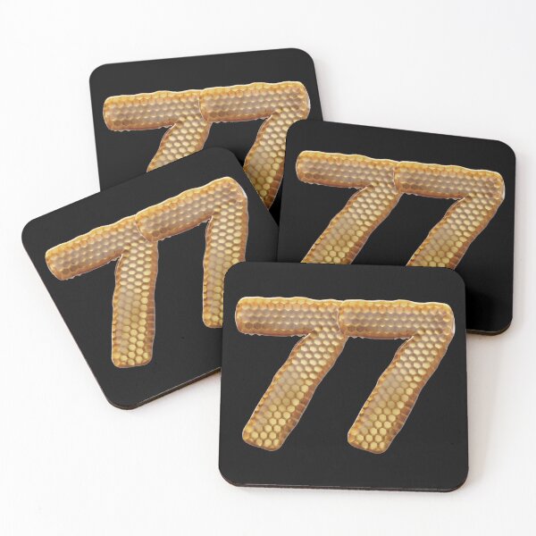 Item preview, 77 Number 3d Honey Numbers Font designed and sold by HelloFromAja.