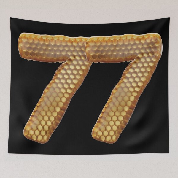 Item preview, 77 Number 3d Honey Numbers Font designed and sold by HelloFromAja.