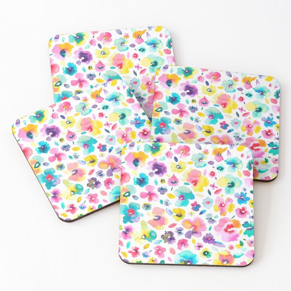Item preview, Watercolor Colorful Tropical Flowers  designed and sold by ninoladesign.