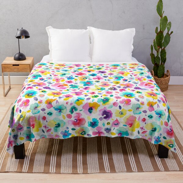 Item preview, Watercolor Colorful Tropical Flowers  designed and sold by ninoladesign.