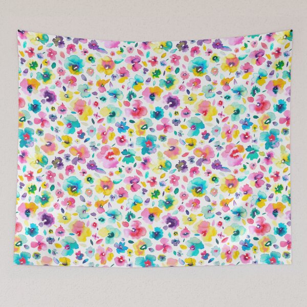 Item preview, Watercolor Colorful Tropical Flowers  designed and sold by ninoladesign.