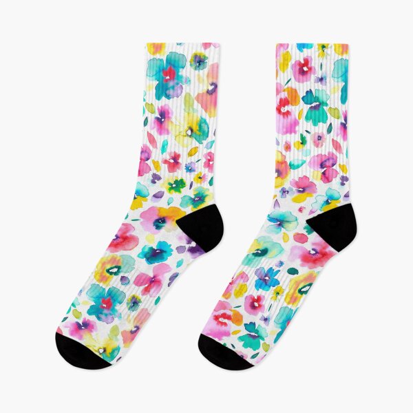 Item preview, Watercolor Colorful Tropical Flowers  designed and sold by ninoladesign.
