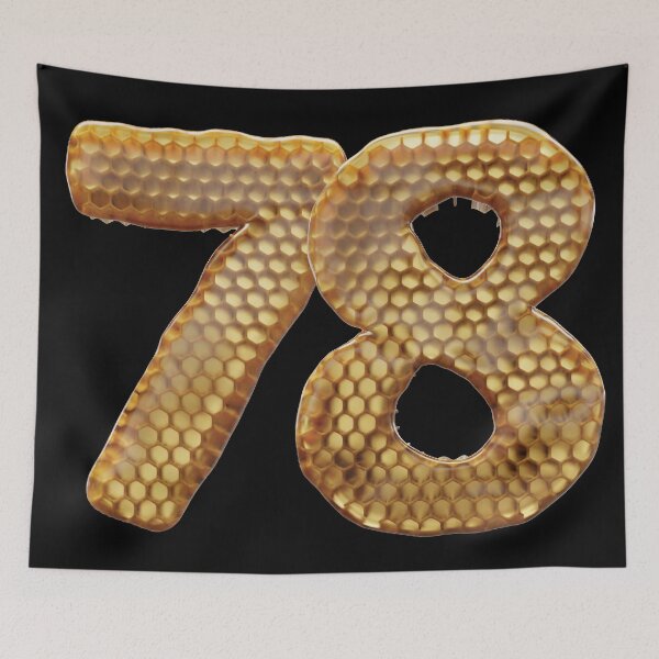 Item preview, 78 Number 3d Honey Numbers Font designed and sold by HelloFromAja.