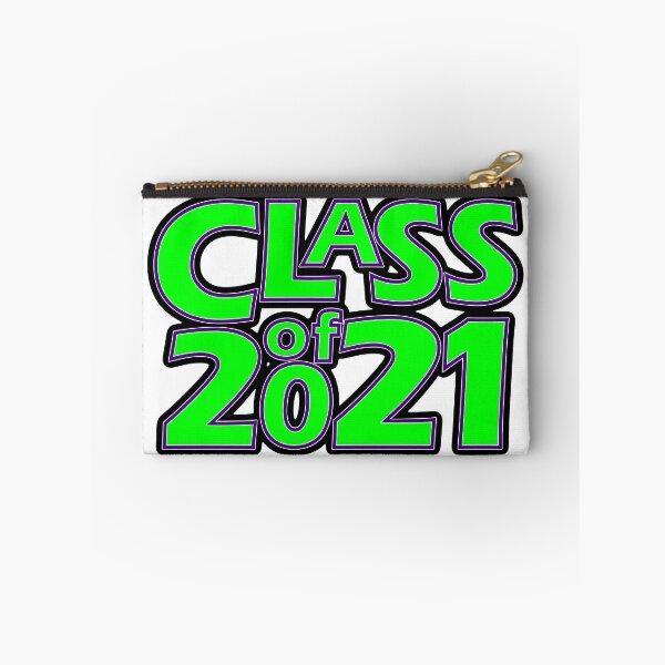 Item preview, Grad Class of 2021 Bright Green with a Dark Purple Border designed and sold by gkillerb.