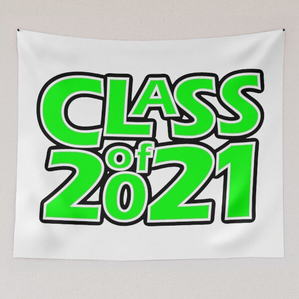 Item preview, Grad Class of 2021 Bright Green with a White Border designed and sold by gkillerb.