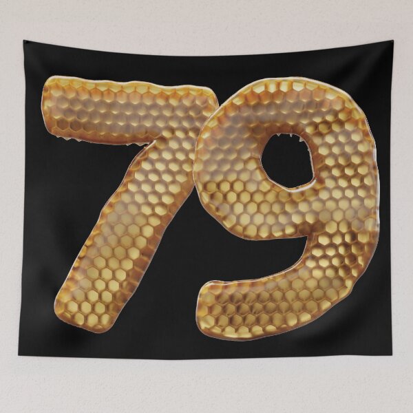 Item preview, 79 Number 3d Honey Numbers Font designed and sold by HelloFromAja.