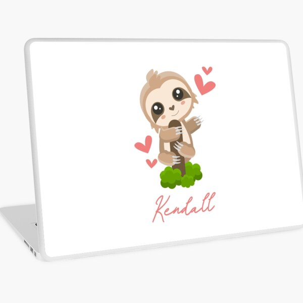 Aperçu de l'œuvre Kendall Sloth bébé fille coeurs mignons créée et vendue par HelloFromAja.