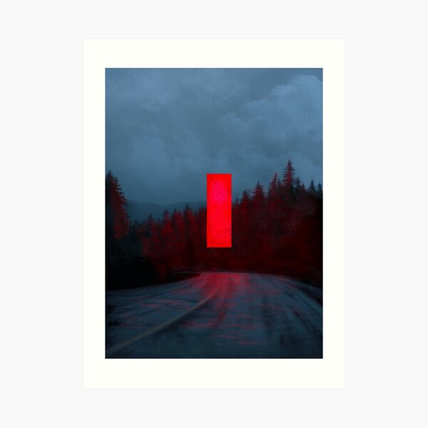 Red Monolith Art Print