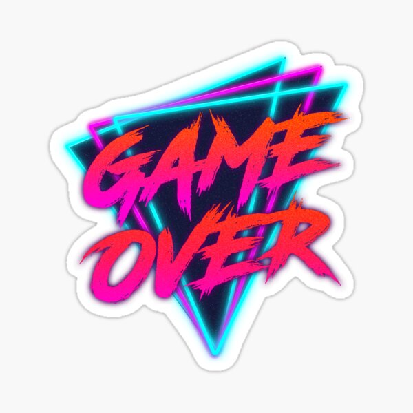 Retro Love - Game Over Sticker