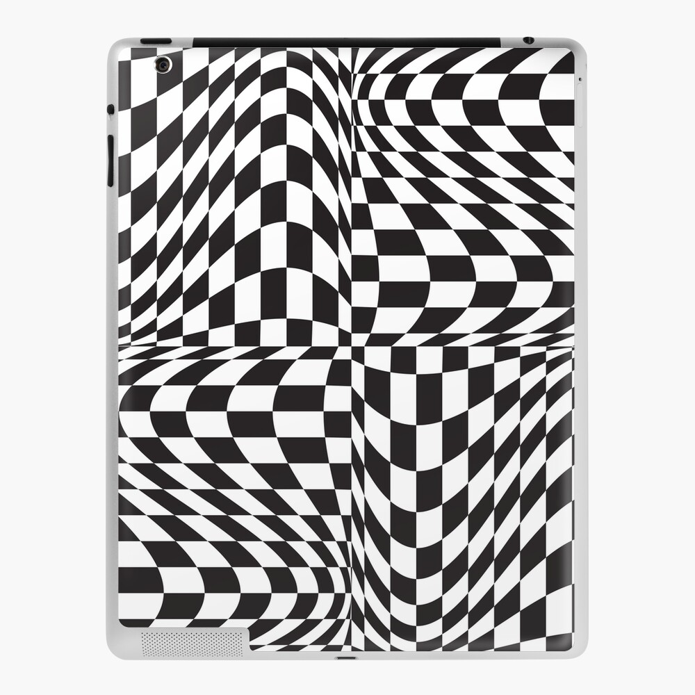 Checkered Optical Illusion Rug by Lisann