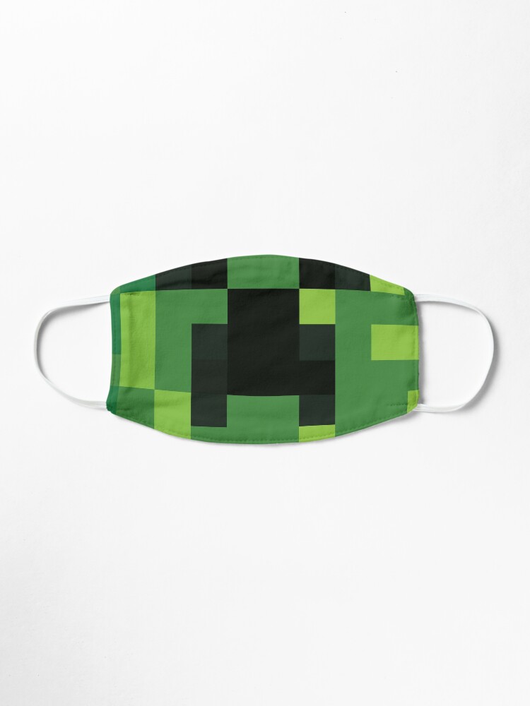 Creeper Minecraft Face Mask By Olddannybrown Redbubble