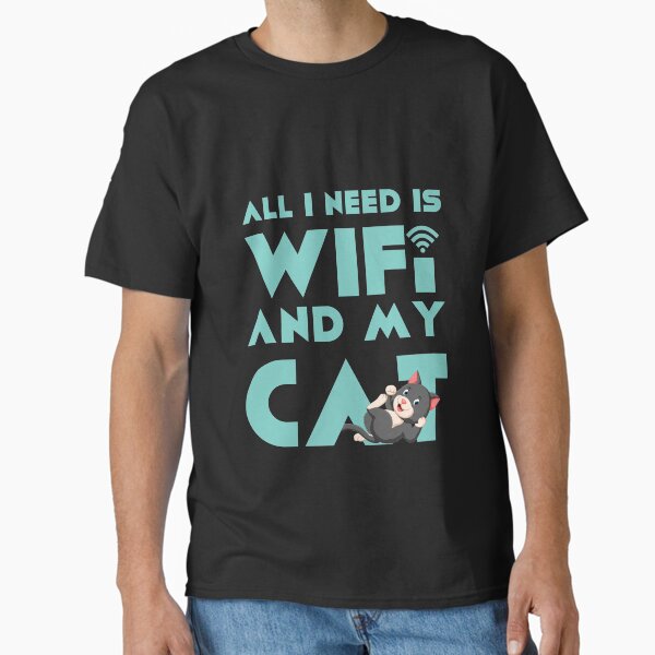 Item preview, All I Need is WiFi and my Cat designed and sold by ArticaDesign.